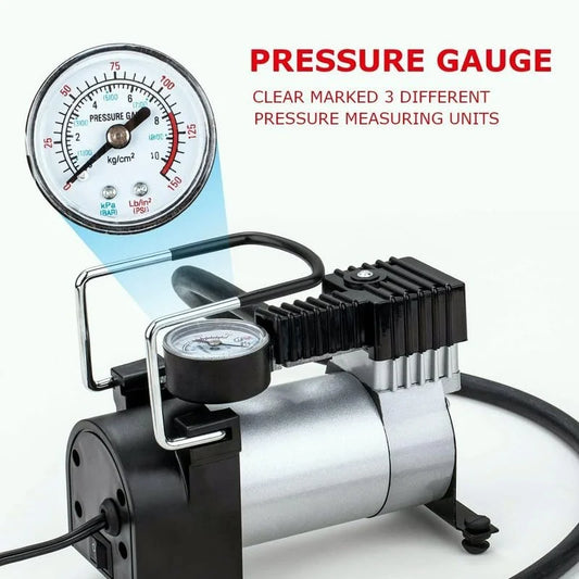 Heavy Duty™ Metal Electric Car Air Compressor
