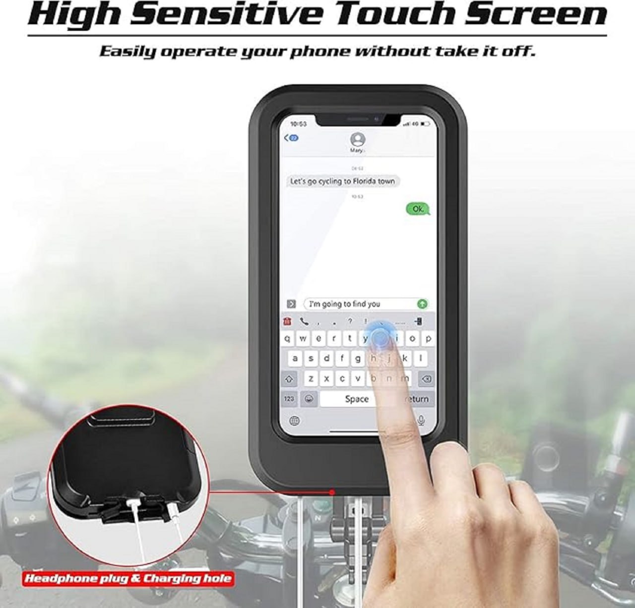 Waterproof Bike Mobile Stand